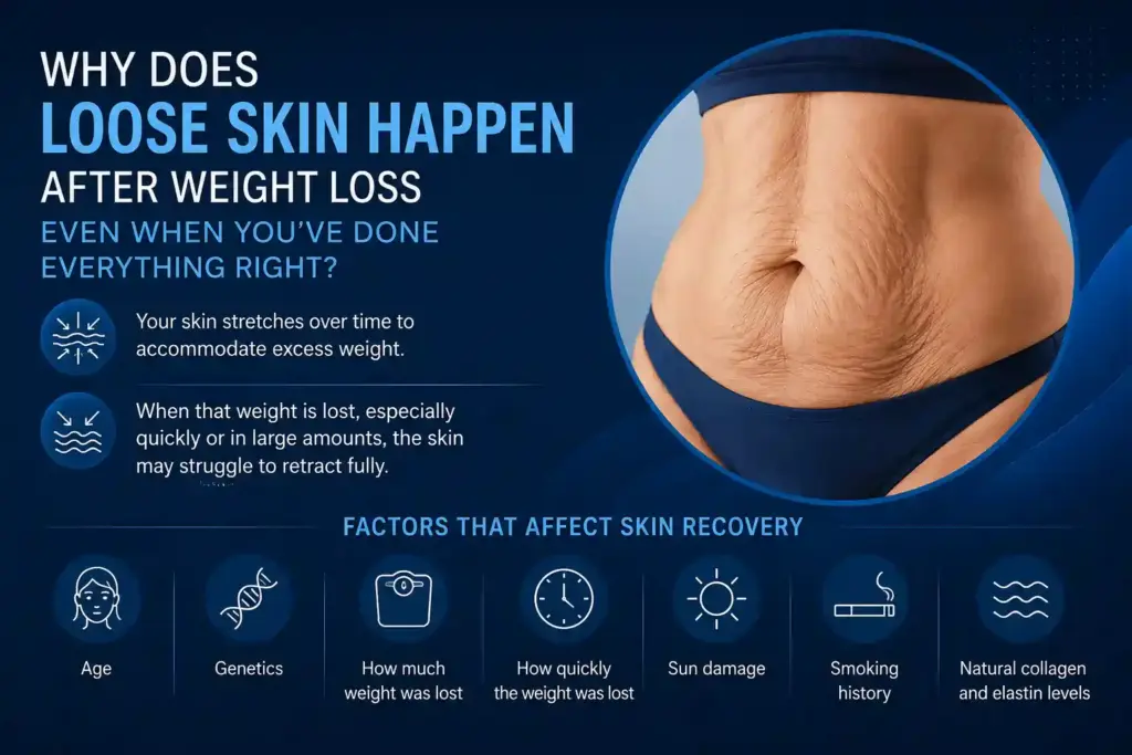 Why Does Loose Skin Happen After Weight Loss Even When You’ve Done Everything Right Glasgow?